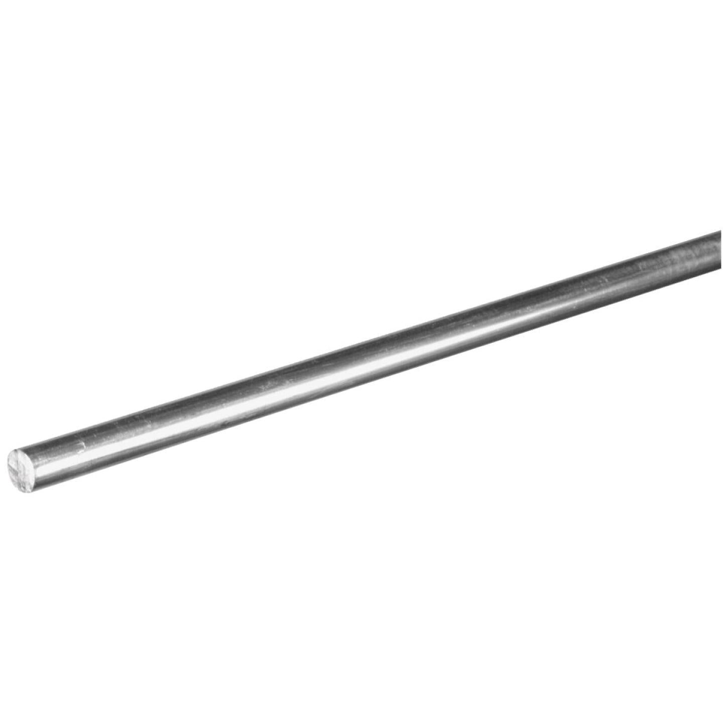 Hillman, Hillman Steelworks Aluminum 1/4 In. x 4 Ft. Solid Rod