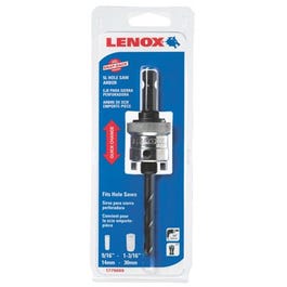 Lenox, Hole Saw Arbor, Quick Change, 9/16 to 1-3/16-In.