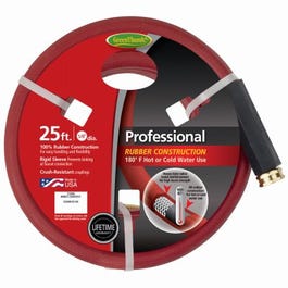 Apex, Industrial Hot Water Hose, 3-Ply Rubber, 5/8-In. x 25-Ft.