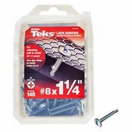 Teks, Lathe Screws, Drill Point, 1-1/4-In. x #8, 140-Pk.