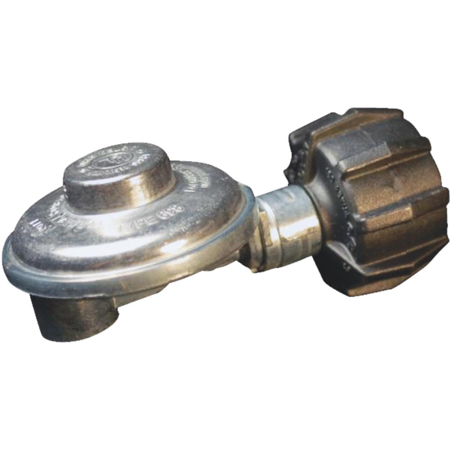 Mr. Heater, MR. HEATER 3/8 In. FPT x Coupling Nut Low Pressure 90 Deg Angle LP Low-Pressure Regulator