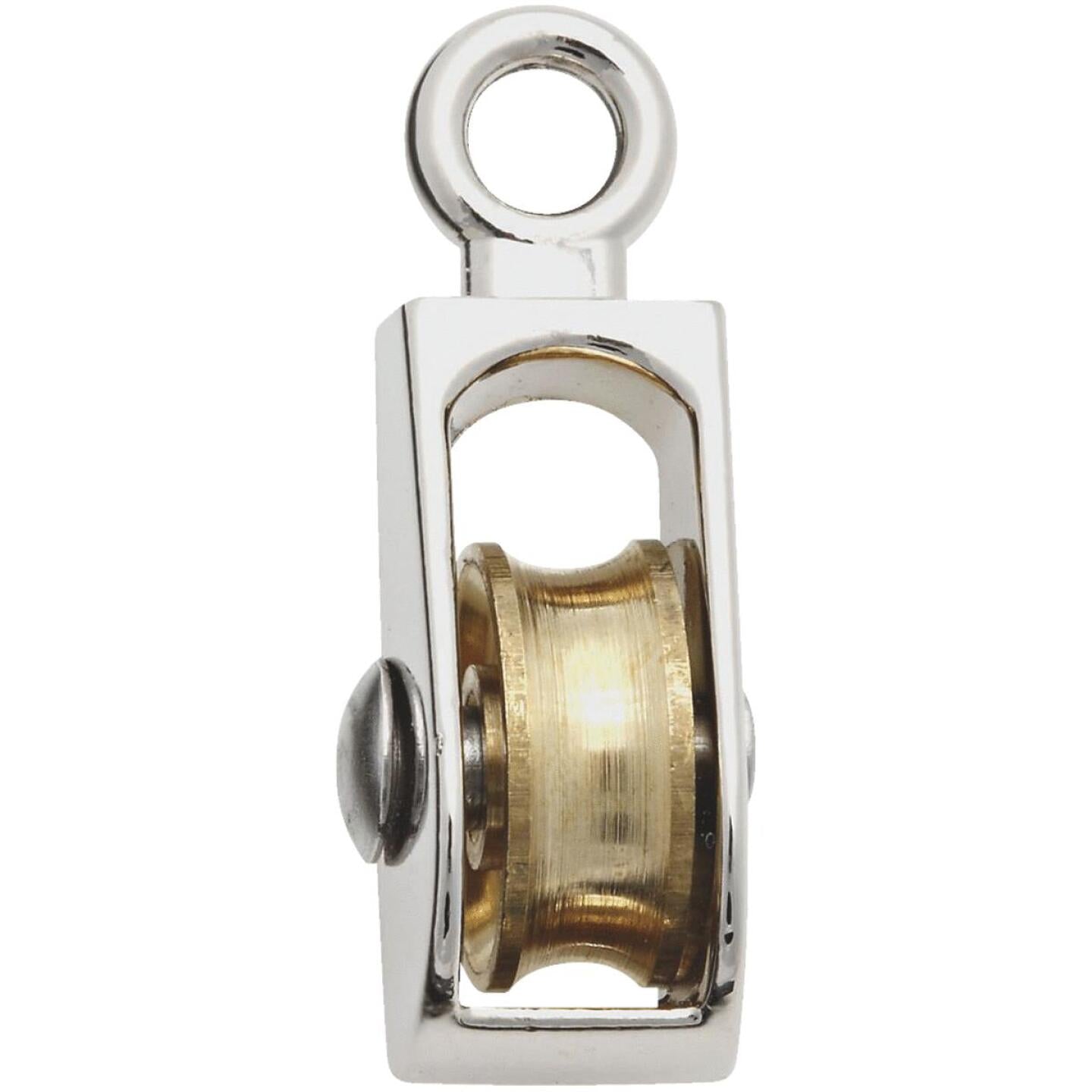 National, National 1/2 In. O.D. Single Fixed Eye No-Rust Rope Pulley