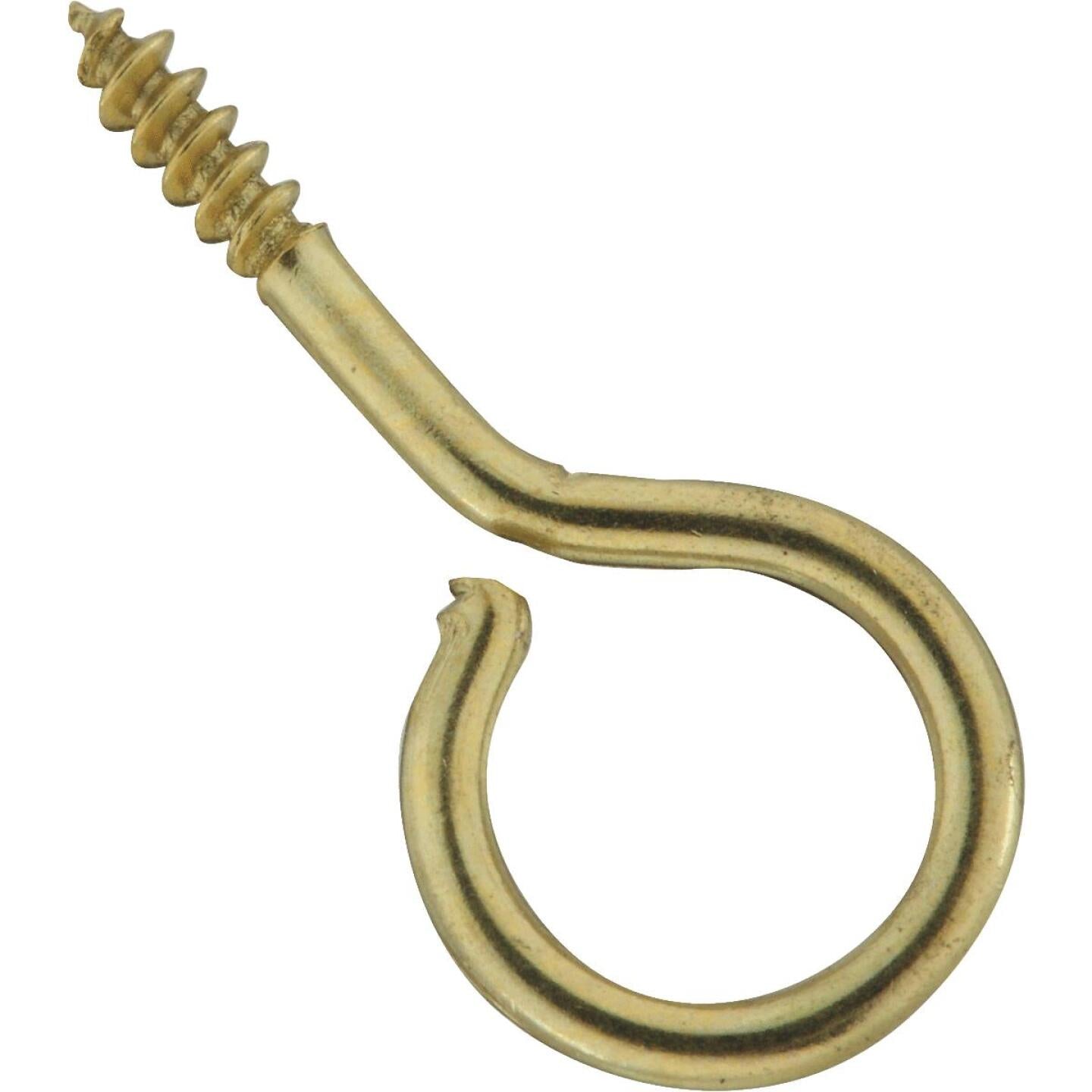 National, National #14 Brass Large Screw Eye (6 Ct.)