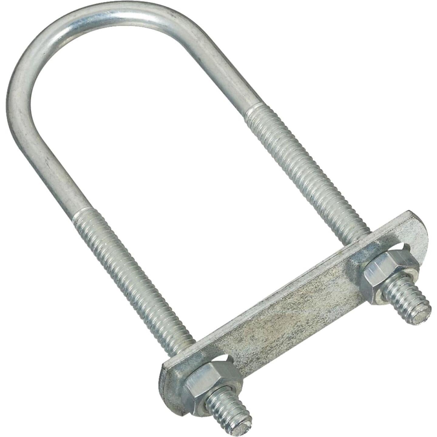 National, National 1/4 In. x 1-3/8 In. x 4 In. Zinc Round U Bolt