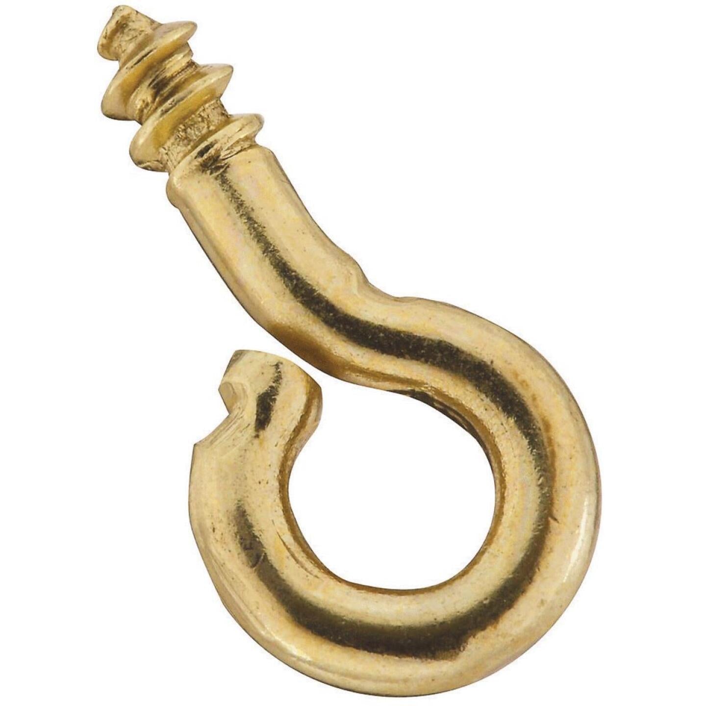 National, National #212-1/2 Brass Small Screw Eye (7 Ct.)